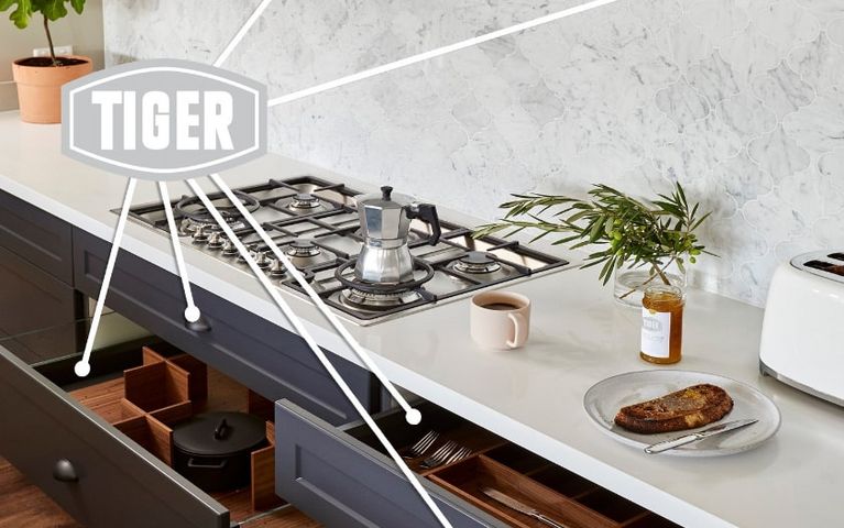 Powder coated kitchen furniture 