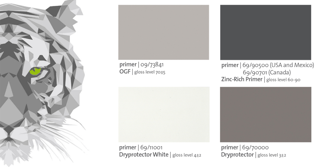 TIGER primer color chart